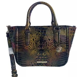 Brahmin Small Ashlee Leather Satchel,  Neon Lights Melbourne NWT
